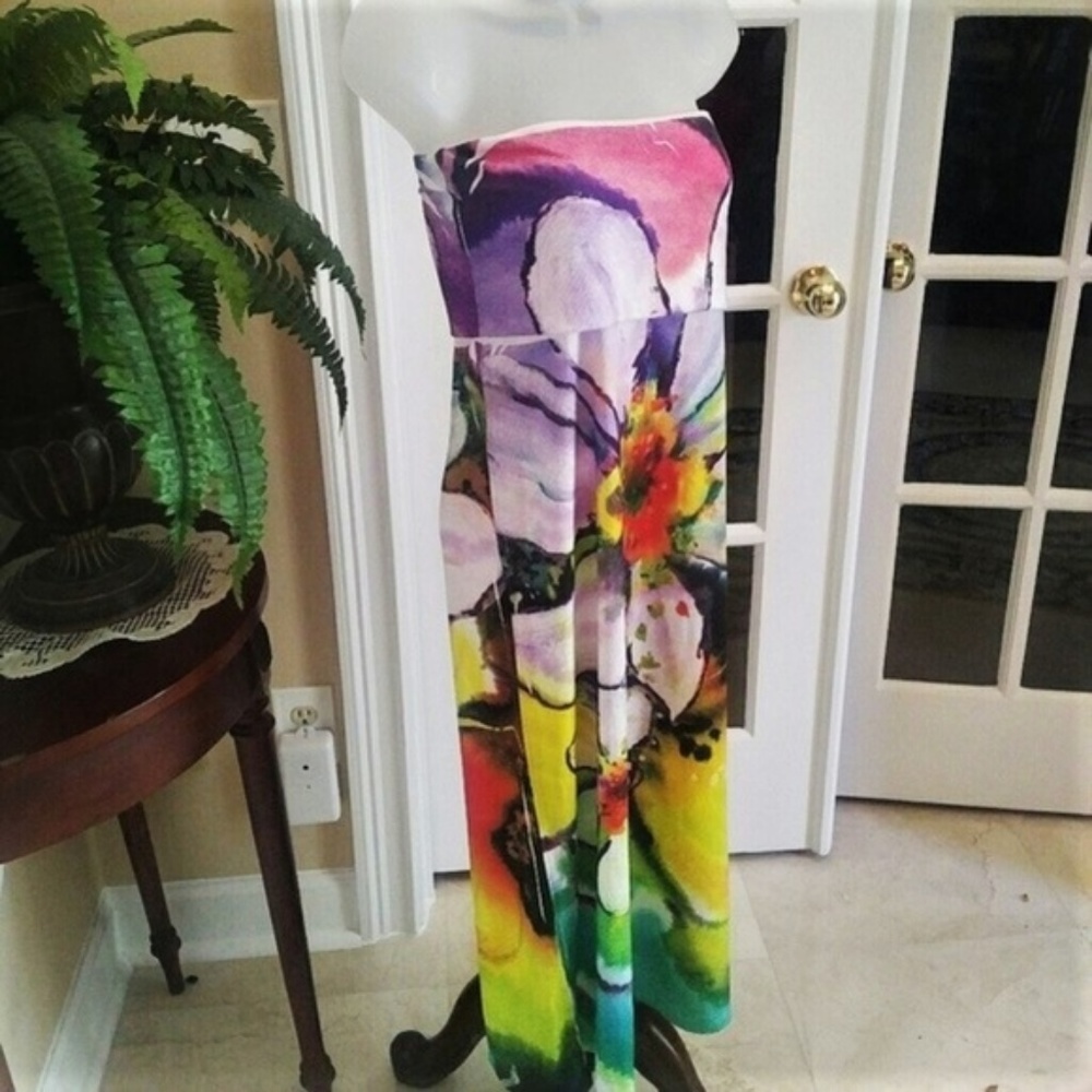 Playful 2-in-1 Dress or Maxi Skirt Like New M - Picture 4 of 6